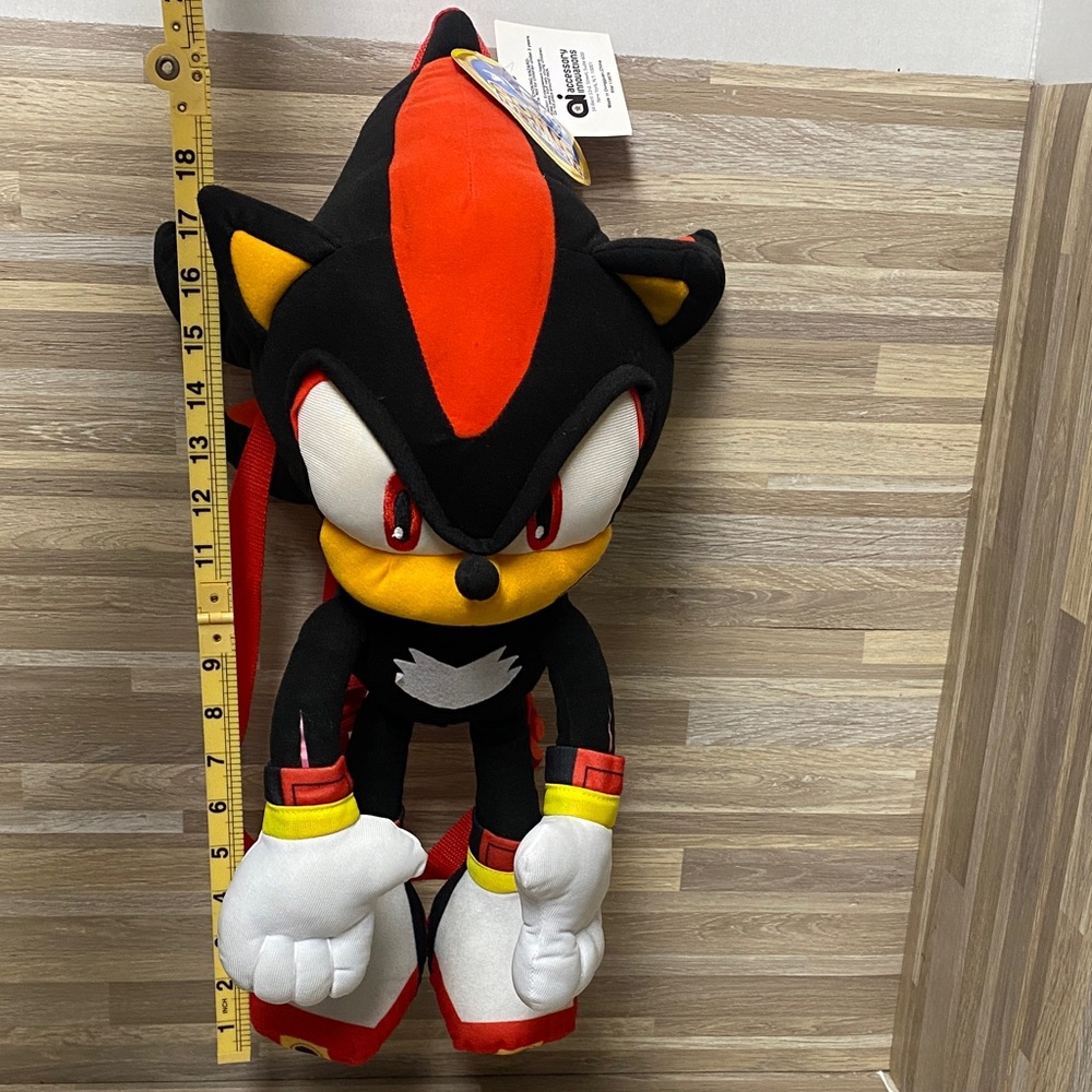Sonic the Hedgehog Shadow Plush backpack rave gear festival bag sega genesis - Picture 4 of 8